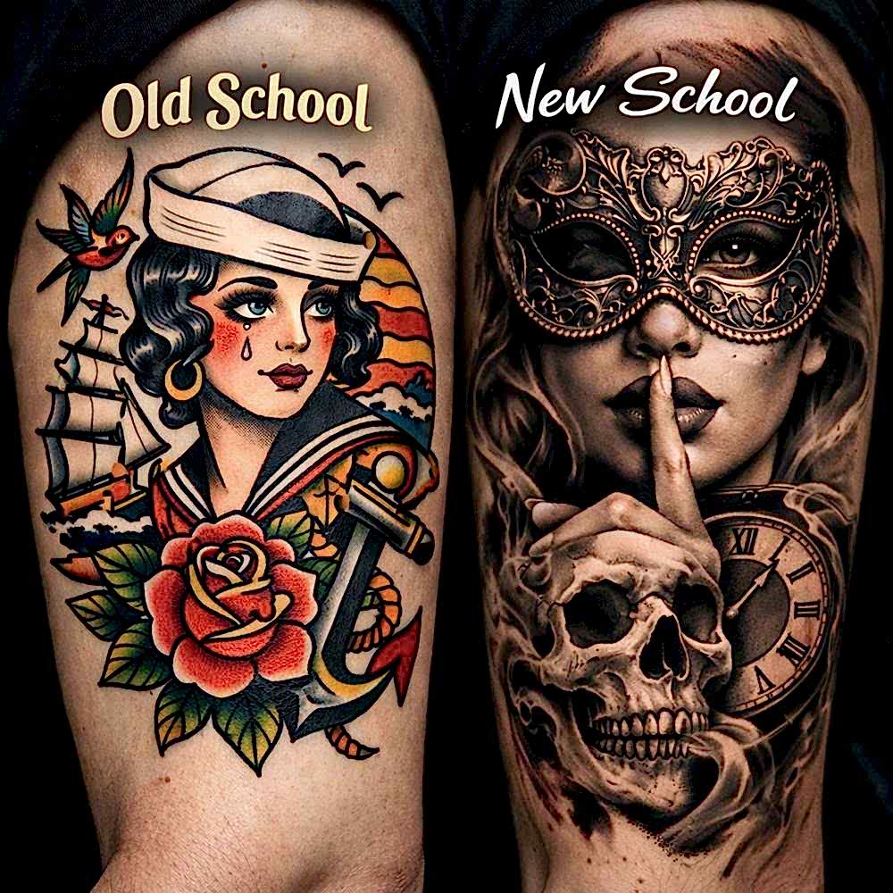 Old School vs New School Dövme Farkları